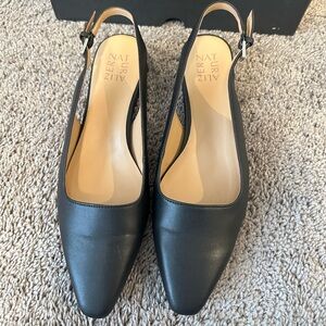 Naturalizer Black Slingback Pumps